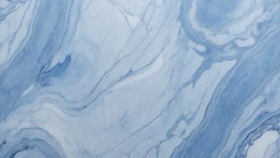 The primary subject of the image is a blue marble-like surface, which appears to be a marble or stone texture. The setting is a blue and white marble-like surface, which gives the impression of a natural stone or marble texture. The visual style of the image is a close-up of the marble-like surface, showcasing its intricate details. The colors and mood of the image are predominantly blue and white, creating a serene and elegant atmosphere.