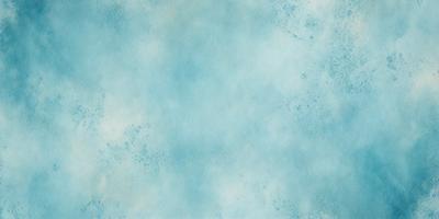 The primary subject of the image is a large, blue, cloudy sky. The setting is a vast, open space with no visible landmarks or objects. The visual style is a painting or drawing, with a focus on the cloudy sky and its color. The colors and mood of the image are predominantly blue, creating a serene and peaceful atmosphere.
