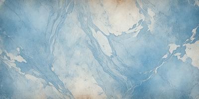 The primary subject of the image is a blue and white marbled wallpaper design. The setting is a room with a blue and white marbled wallpaper design. The visual style is a patterned wallpaper design. The dominant colors are blue and white, creating a calm and soothing atmosphere.