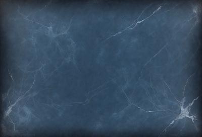 The primary subject of the image is a blue marble countertop. The setting is a room with a blue marble countertop as the main focus. The visual style is a photo of the countertop. The dominant colors are blue and white, creating a calm and serene atmosphere.