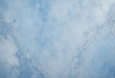 The primary subject of the image is a blue marble wall. The setting is a room with a blue marble wall, and the visual style is a photo. The dominant colors are blue and white, creating a calm and serene atmosphere.
