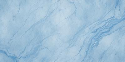 The primary subject of the image is a blue marble wall with a pattern of swirls. The setting is a room with a blue marble floor, and the visual style is a close-up of the marble wall. The colors and mood of the image are predominantly blue, creating a calm and serene atmosphere.