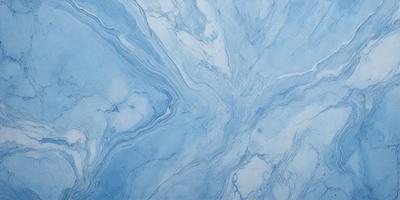 The primary subject of the image is a blue marble tile with a swirling pattern. The setting is a bathroom, as indicated by the presence of the blue marble tile. The visual style is a close-up of the tile, showcasing its intricate design. The dominant colors are blue and white, creating a calm and soothing atmosphere.
