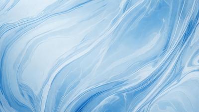 The primary subject of the image is a blue and white ocean wave. The setting is the ocean, with the wave being the main focus of the image. The visual style is a digital art or illustration, as the wave is depicted in a detailed and artistic manner. The dominant colors are blue and white, creating a serene and calming atmosphere.