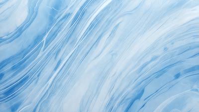 The primary subject of the image is a blue and white swirling pattern, which appears to be a painting or a digital artwork. The setting is a white background, which contrasts with the swirling pattern. The visual style is a combination of painting and digital art, creating a unique and captivating visual experience. The colors and mood of the image are predominantly blue and white, giving it a calming and serene atmosphere.