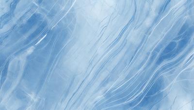 The primary subject of the image is a blue ocean with waves. The setting is the ocean, and the visual style is a photo. The dominant colors are blue and white, creating a calm and serene atmosphere.