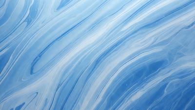 The primary subject of the image is a blue and white swirling pattern, which appears to be a digital art or illustration. The setting is a blue background, and the visual style is a combination of digital art and illustration. The dominant colors are blue and white, creating a calm and soothing atmosphere.