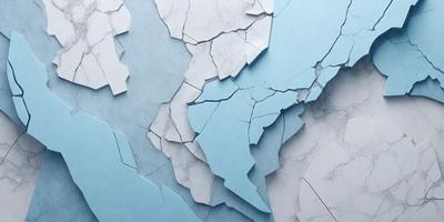 The primary subject of the image is a blue and white marble paper, which is the main object, scene, or focus of the image. The setting is a blue background, and the visual style is a photo. The colors and mood of the image are predominantly blue and white, creating a calm and serene atmosphere.