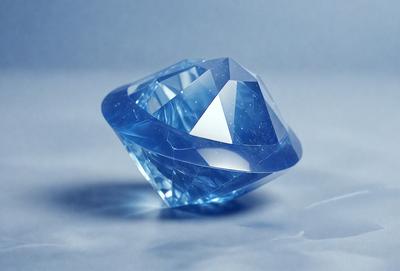 The primary subject of the image is a blue crystal, which is the main object, scene, or focus of the image. The setting is a blue background, which provides a contrasting and visually appealing environment. The visual style of the image is a close-up of the blue crystal, showcasing its unique and intricate structure. The colors and mood of the image are predominantly blue, creating a sense of calmness and serenity.
