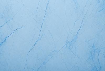 The primary subject of the image is a blue marble wall with a white background. The visual style is a photo, and the colors and mood are predominantly blue and white, creating a clean and serene atmosphere.