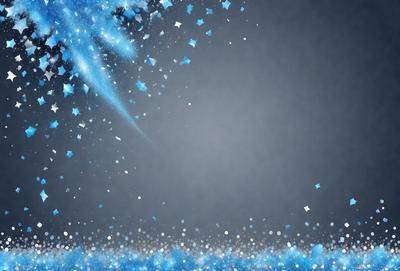 The primary subject of the image is a blue background with a white star pattern. The setting is a dark background, which contrasts with the bright blue and white star pattern. The visual style is a digital art or illustration, as the star pattern is created with a computer or digital tool. The colors and mood of the image are predominantly blue and white, giving it a calm and serene atmosphere.