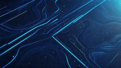 The primary subject of the image is a blue and white pattern, which appears to be a digital art or illustration. The setting is a dark blue background, and the visual style suggests that the image is a digital creation. The colors and mood of the image are predominantly dark and moody, with the blue and white pattern creating a sense of depth and intrigue.