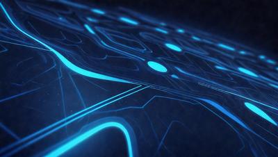 The primary subject of the image is a blue and white patterned surface. The setting appears to be a dark background, possibly a night sky. The visual style of the image is digital art, as it features a complex and intricate design. The dominant colors in the image are blue and white, creating a calm and serene atmosphere.