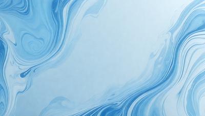 The primary subject of the image is a large, blue, swirling ocean wave. The setting is a vast, open ocean, with the wave as the main focus. The visual style is a combination of a photo and digital art, creating a dynamic and captivating scene. The dominant colors are blue and white, with the blue wave and white ocean creating a serene and calming atmosphere.