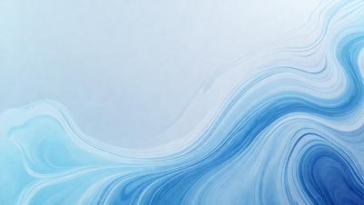 The primary subject of the image is a large, blue wave. The wave is the main focus of the image, and it appears to be a digital art or illustration. The setting is a white background, which provides a clean and minimalist appearance. The visual style gives the impression of a dynamic and powerful force, with the blue wave as the central element. The colors and mood of the image are predominantly blue, which creates a sense of calmness and tranquility.