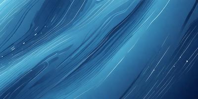 The primary subject of the image is a blue ocean with waves. The setting is the ocean, and the visual style is digital art. The dominant colors are blue and white, creating a calm and serene atmosphere.