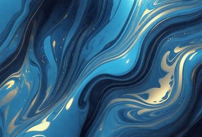 The primary subject of the image is a blue and white swirling pattern, which appears to be a digital art or illustration. The setting is a blue background, and the visual style suggests that the image is a digital art or illustration. The dominant colors are blue and white, creating a calm and soothing atmosphere.