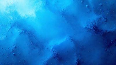 The primary subject of the image is a blue background with a few white bubbles scattered throughout. The setting appears to be a blue sky, and the visual style is a digital art or illustration. The dominant colors are blue and white, creating a calm and serene atmosphere.