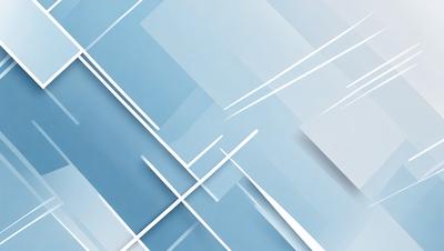 The primary subject of the image is a blue and white geometric pattern. The setting is a blue background, and the visual style appears to be a digital art or illustration. The dominant colors are blue and white, creating a calm and soothing atmosphere.