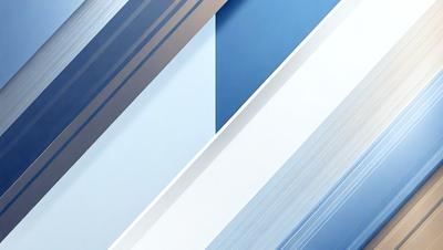 The primary subject of the image is a blue and white striped pattern. The setting is a white wall, and the visual style appears to be a digital art or illustration. The dominant colors are blue and white, creating a calm and soothing atmosphere.