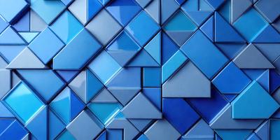 The primary subject of the image is a blue and white patterned wall. The setting is a room with a blue and white tiled wall, which creates a visually appealing and cohesive atmosphere. The visual style of the image is a combination of digital art and illustration, as the blue and white tiles are arranged in a visually interesting manner. The dominant colors in the image are blue and white, which create a calm and soothing mood.