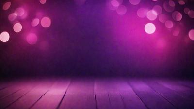 The primary subject of the image is a purple background with a wooden floor. The setting is a dark room with a purple hue, creating a moody atmosphere. The visual style is a photo, capturing the purple background and wooden floor. The colors and mood of the image are predominantly purple, giving it a unique and artistic appearance.