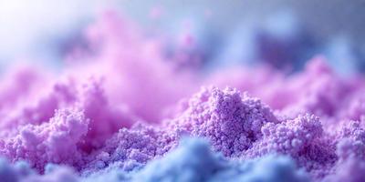 The primary subject of the image is a pink and purple cloud, which is the main object, scene, or focus of the image. The setting or background of the image is a blue and white sky, which provides a contrasting backdrop for the cloud. The visual style of the image is a digital art or illustration, as it appears to be a computer-generated or digitally created piece. The dominant colors of the image are pink, purple, and blue, creating a vibrant and lively atmosphere.