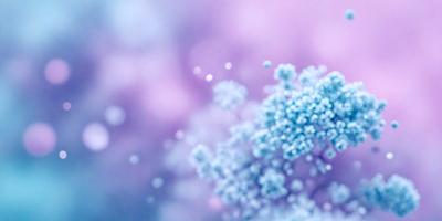 The primary subject of the image is a purple flower with blue petals. The setting is a purple background, which creates a visually appealing contrast with the flower. The visual style is a close-up of the flower, showcasing its details. The dominant colors in the image are purple and blue, creating a calm and serene atmosphere.