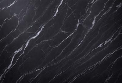 The primary subject of the image is a marble wall with a black background. The visual style is a photo, and the colors and mood are dark and moody.