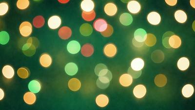 The primary subject of the image is a close-up of a green background with a pattern of yellow and green lights. The setting appears to be a dark room with the lights creating a visually striking scene. The visual style of the image is a combination of a photo and digital art, as the lights are arranged in a way that resembles a painting or drawing. The colors and mood of the image are predominantly green and yellow, creating a warm and inviting atmosphere.