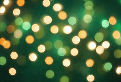 The primary subject of the image is a brightly lit green background with a pattern of green and yellow lights. The setting appears to be a dark room, and the visual style is a close-up of the green and yellow lights. The colors and mood of the image are vibrant and lively, creating a sense of energy and excitement.