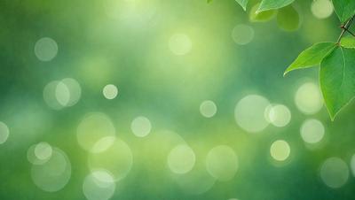 The primary subject of the image is a lush green forest with a bright, sunny atmosphere. The setting is a grassy field with trees in the background, creating a serene and natural environment. The visual style of the image is a combination of photo and digital art, giving it a unique and vibrant appearance. The dominant colors are green and yellow, which contribute to the overall mood of the scene, evoking feelings of tranquility and warmth.