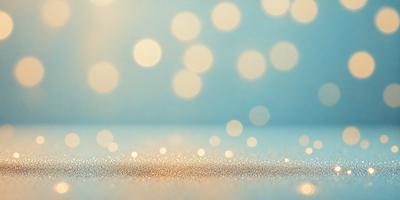 The primary subject of the image is a close-up of a blue background with a pattern of white lights. The setting appears to be a studio or a controlled environment, as the lights are arranged in a specific pattern. The visual style of the image is a combination of photo and digital art, as it captures the light pattern on a blue background. The colors and mood of the image are predominantly blue and white, creating a calm and serene atmosphere.