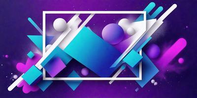 The primary subject of the image is a blue and purple geometric pattern. The setting is a purple background, and the visual style is a digital art or illustration. The dominant colors are blue and purple, creating a calm and soothing atmosphere.