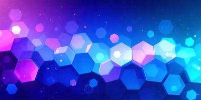 The primary subject of the image is a blue and purple geometric pattern. The setting is a dark blue background, which contrasts with the bright colors of the pattern. The visual style is a digital art or illustration, creating a unique and eye-catching design. The dominant colors are blue and purple, giving the image a calm and soothing atmosphere.