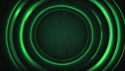 The primary subject of the image is a green circle, which appears to be a neon light or a green circle with a green background. The setting is a dark background, which contrasts with the bright green circle. The visual style is a close-up of the green circle, emphasizing its vibrant color. The colors and mood of the image are predominantly green, creating a lively and energetic atmosphere.