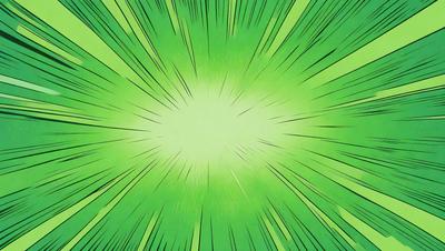 The primary subject of the image is a bright green light, which appears to be a neon light or a light source. The setting is a dark background, which contrasts with the bright green light. The visual style is digital art, as the light appears to be a digital effect or a graphic design element. The colors and mood of the image are predominantly green, with a lively and energetic atmosphere.
