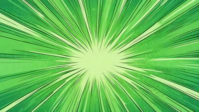 The primary subject of the image is a bright green light, which appears to be a light source or a glowing object. The setting is a green background, which complements the green light. The visual style is digital art, as the light appears to be a digital creation. The colors and mood of the image are predominantly green, creating a lively and vibrant atmosphere.