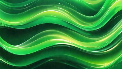 The primary subject of the image is a green wave pattern, which is the main object, scene, or focus of the image. The setting or background features a green surface, which could be a wall, a fabric, or a pattern. The visual style of the image is a close-up of the green wave pattern, which gives it a detailed and textured appearance. The colors and mood of the image are predominantly green, creating a calm and soothing atmosphere.