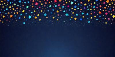 The primary subject of the image is a blue background with a pattern of stars. The setting is a night sky, and the visual style is a digital art or illustration. The dominant colors are blue and white, creating a calm and serene atmosphere.
