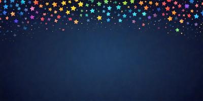 The primary subject of the image is a blue background with a pattern of stars. The setting is a dark blue sky, and the visual style is a digital art or illustration. The dominant colors are blue and white, creating a calm and serene atmosphere.