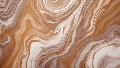 The primary subject of the image is a wooden surface with a swirling pattern. The setting is a close-up of the wooden surface, showcasing the intricate design. The visual style is a combination of a photo and a digital art, as the wooden surface appears to be a blend of natural and artificial elements. The colors and mood of the image are warm and inviting, with the wooden surface providing a sense of texture and depth.