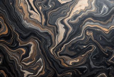 The primary subject of the image is a close-up of a wooden surface with a unique and intricate pattern. The setting appears to be a room with a wooden floor, and the visual style is a close-up of the wooden surface. The colors and mood of the image are predominantly dark, with the wooden surface being the main focus.