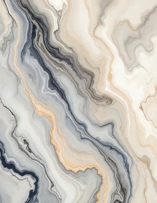 The primary subject of the image is a marble-like pattern, which is the main object, scene, or focus of the image. The setting or background features a marble-like surface, which adds to the visual style of the image. The colors and mood of the image are predominantly gray and white, giving it a clean and elegant appearance.
