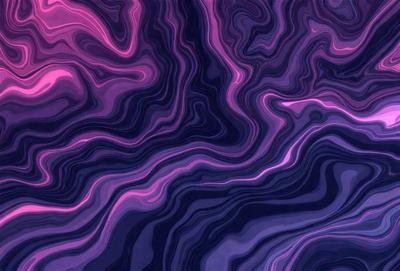 The primary subject of the image is a purple and pink swirling pattern, which appears to be a digital art or illustration. The setting is a dark background, which contrasts with the vibrant colors of the swirling pattern. The visual style suggests a creative and artistic approach to the image. The dominant colors are purple and pink, giving the image a lively and energetic atmosphere.