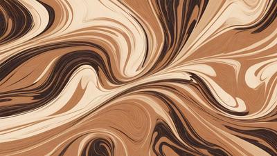 The primary subject of the image is a wooden surface with a swirling pattern. The setting is a wooden table, and the visual style is a close-up of the wooden surface. The colors and mood of the image are predominantly brown, giving it a warm and natural appearance.