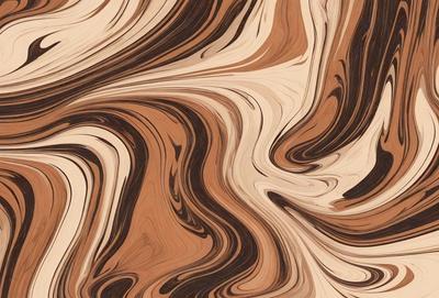The primary subject of the image is a wooden surface with a unique and intricate pattern. The setting is a close-up of the wooden surface, showcasing the detailed design. The visual style is a combination of a photo and digital art, as the image appears to be a close-up of a wooden surface with a digital art-like pattern. The colors and mood of the image are predominantly brown and earthy tones, creating a warm and natural atmosphere.