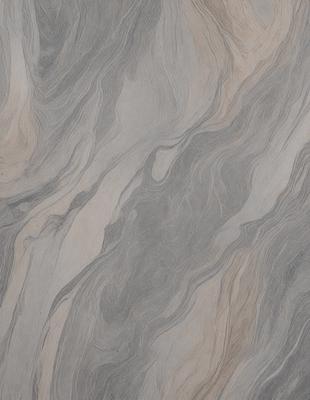 The primary subject of the image is a close-up of a marble countertop. The setting is a kitchen, with the countertop being the main focus of the scene. The visual style is a photo, capturing the natural texture and patterns of the marble. The colors and mood of the image are predominantly grays and browns, giving it a warm and earthy atmosphere.