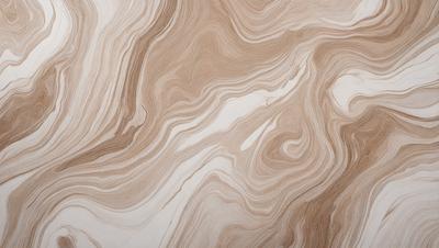 The primary subject of the image is a wooden surface with a unique and intricate pattern. The setting is a close-up view of the wooden surface, showcasing the detailed design. The visual style is a combination of a photo and digital art, as the image appears to be a close-up of a textured surface. The colors and mood of the image are predominantly brown and cream, giving it a warm and natural atmosphere.