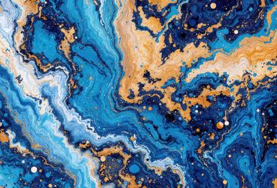 The primary subject of the image is a blue and yellow swirling pattern, which appears to be a digital art or illustration. The setting is a blue and yellow swirling pattern, which is the main object, scene, or focus of the image. The visual style is digital art or illustration, and the colors and mood are predominantly blue and yellow, creating a vibrant and lively atmosphere.
